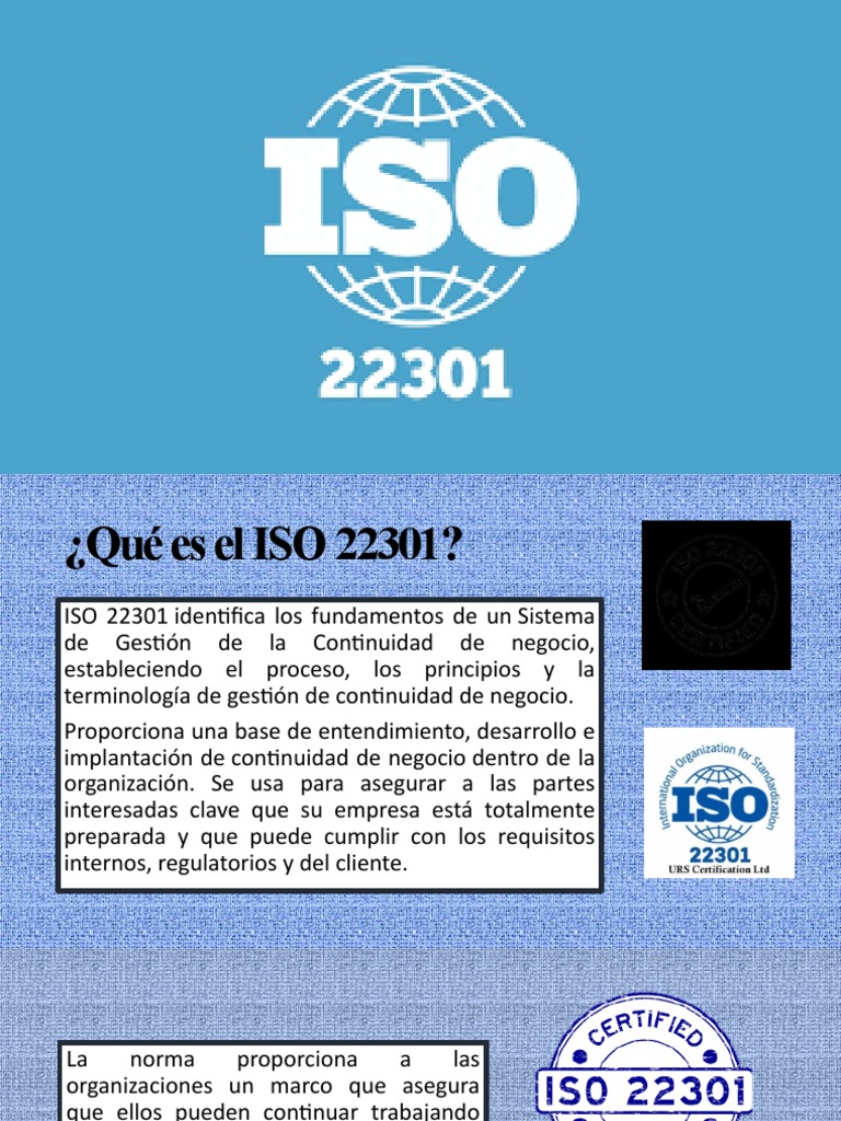 Introducción a la Norma ISO 22301 | PDF | Business | Desastres y Accidentes