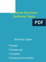 Types of Sentence Structure - STUDENTS