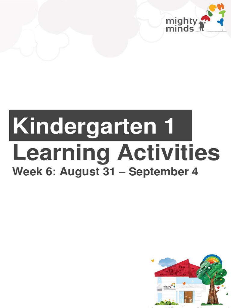 Kindergarten Week 6 Learning Activities | PDF | Foods
