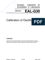 Calibration of Oscilloscopes: EAL-G30
