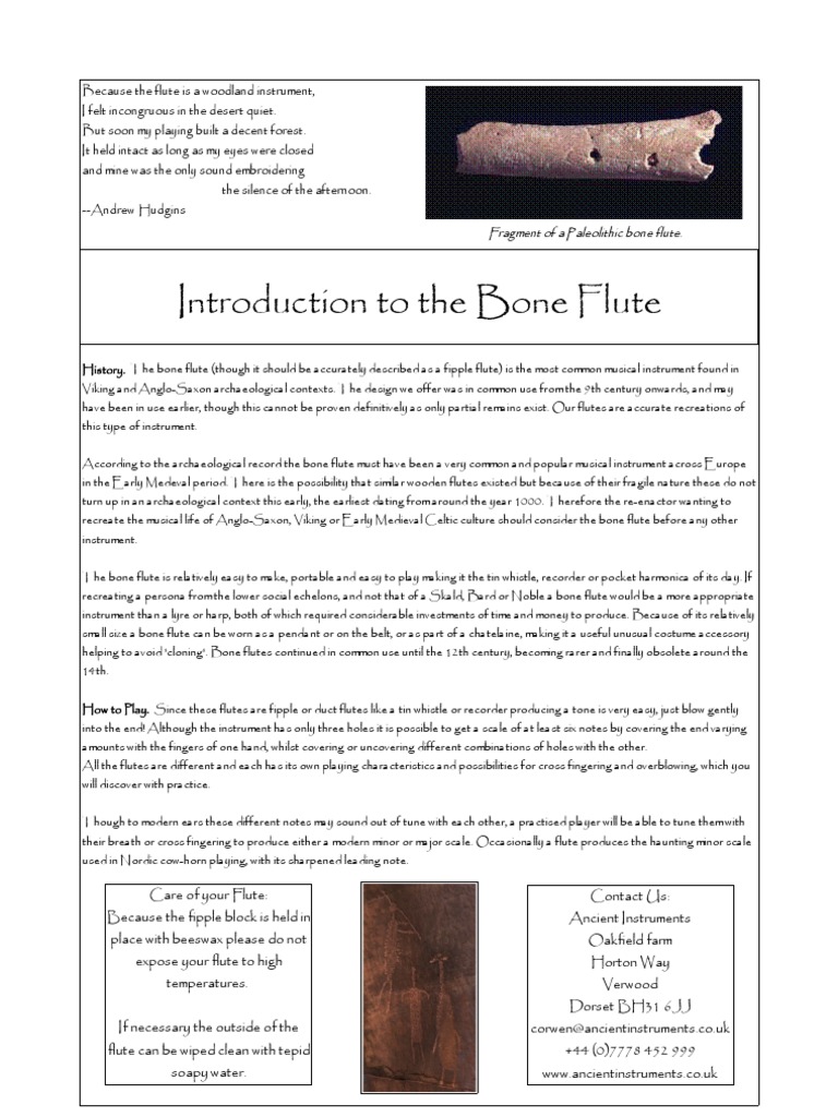 bone flute info Flute Musical Instruments