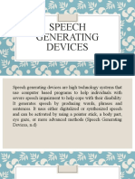 Speech Generating Device 2
