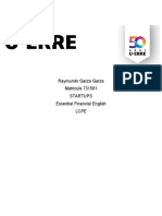 Raymundo Garza Garza Matricula 731561 Startups Essential Financial English Lcpe