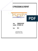 Seismic Processing QC Report: Area: Robinson River Location: NTS GRID: 12-B Line: RR-1