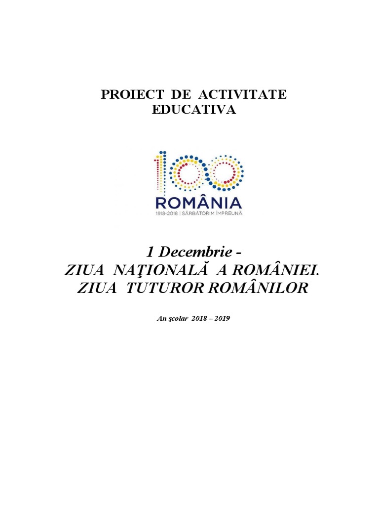 Proiect Educational | PDF