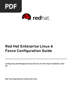 Red Hat Linux 6 Fence Configuration