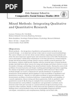 Mixed Methods: Integrating Qualitative and Quantitative Research