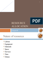 Resource Allocation: Chapter#8