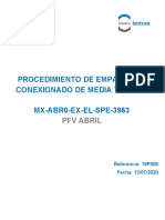 MX-ABR0-EX-EL-SPE-3983-B - Empalmes y Conexionado MT