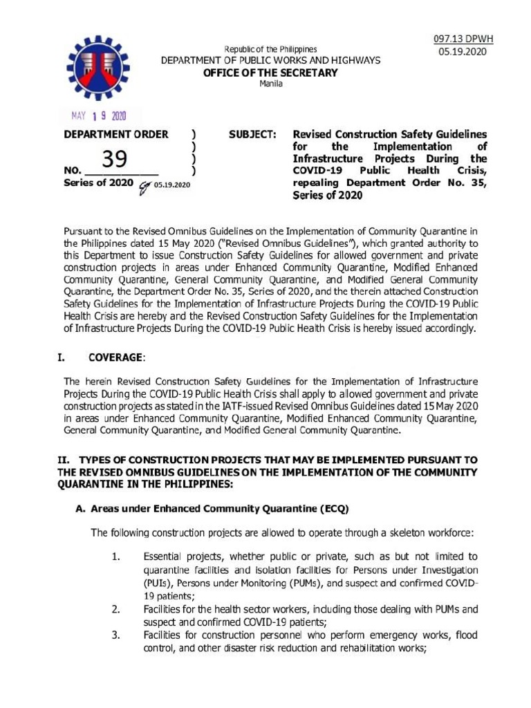 Dpwh do 39 s2020 pdf business