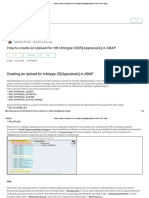 How To Create An Upload For HR Infotype 0025 (Appraisals) in ABAP - SAP Blogs