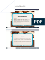 Evidence Interactive Activity My Schedule