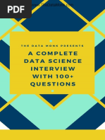 A Complete Data Science Interview With 100 Questions