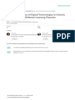 Analysis of The Use of Digital Technologies in Schools That Implement Different Learning Theories