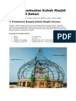 Proses Pembuatan Kubah Masjid Dan Detail Bahan