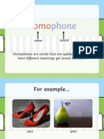 Homophones PDF