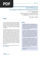 Hormigones de Alta Resistencia para Pavimentos Tipo Whitetopping Delgado High Strength Concrete For Ultrathin Whitetopping