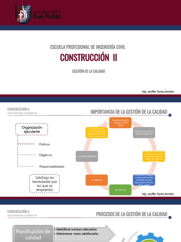Gestión de Calidad en Construcción II | PDF | Gestión de la calidad ...