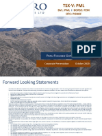 Panoro Minerals' Updated Corporate Presentation PDF