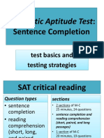 SAT Sentence Completion Strategies