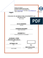 OMSC BS Civil Engineering Program Assignment Report