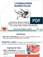 Curso 2018 19 - MALFORMACIONES ANORECTALES RECIÉN NACIDO - Jorge Bartual Bardisa