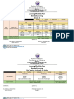 Learning Modality Plan Blended Learning Grade III: Department of Education