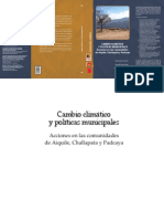 Cambio Climático y Políticas Municipales, Acciones Comunidad Padcaya.