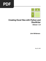 Creating Excel Files With Python and XlsxWriter (v1.2.9 - 2020) PDF