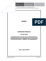 Bases CP 001 2014 Asesor Transaccion Teleferico Choquequirao