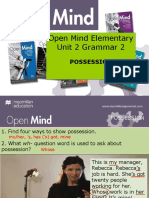 Open Mind Elementary Unit 02 Grammar 2