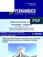 O Processo de Integração Do Brasil Central A Partir Da Fundação Da Cidade de Brasília