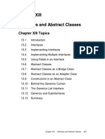 Interfaces and Abstract Classes: Chapter XIII Topics