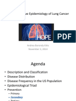 The Descriptive Epidemiology of Lung Cancer: Andrea Borondy Kitts November 3, 2014