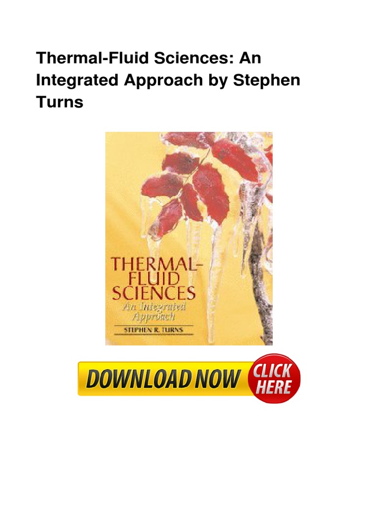 Thermal Fluid Sciences An Integrated App PDF | PDF