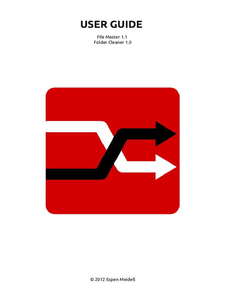 User Guide: File Master 1 .1 Folder Cleaner 1 .0 | PDF | Directory ...