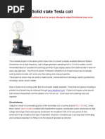 TCL Series Solid State Tesla Coil