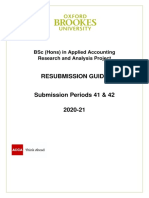 Oxford Brookes Resubmission Guide 2020-21 PDF