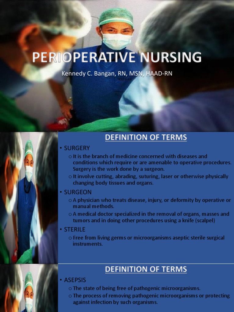 Perioperative Nursing | PDF | Anesthesia | Surgery