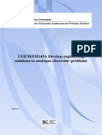 UEENEEH145A Develop Engineering Solutions To Analogue Electronic Problems