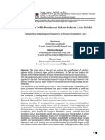 Penyelesaian Delik Perzinaan Dalam Hukum Adat Tolaki: Completion of Delinquent Adultery in Tolaki Customary Law