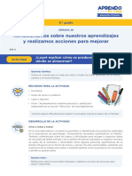 Autoevaluamos nuestros aprendizajes sobre la memoria