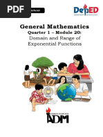 GenMath11 - Q1 - Mod20 - Domain and Range of Exponential Function - 08082020