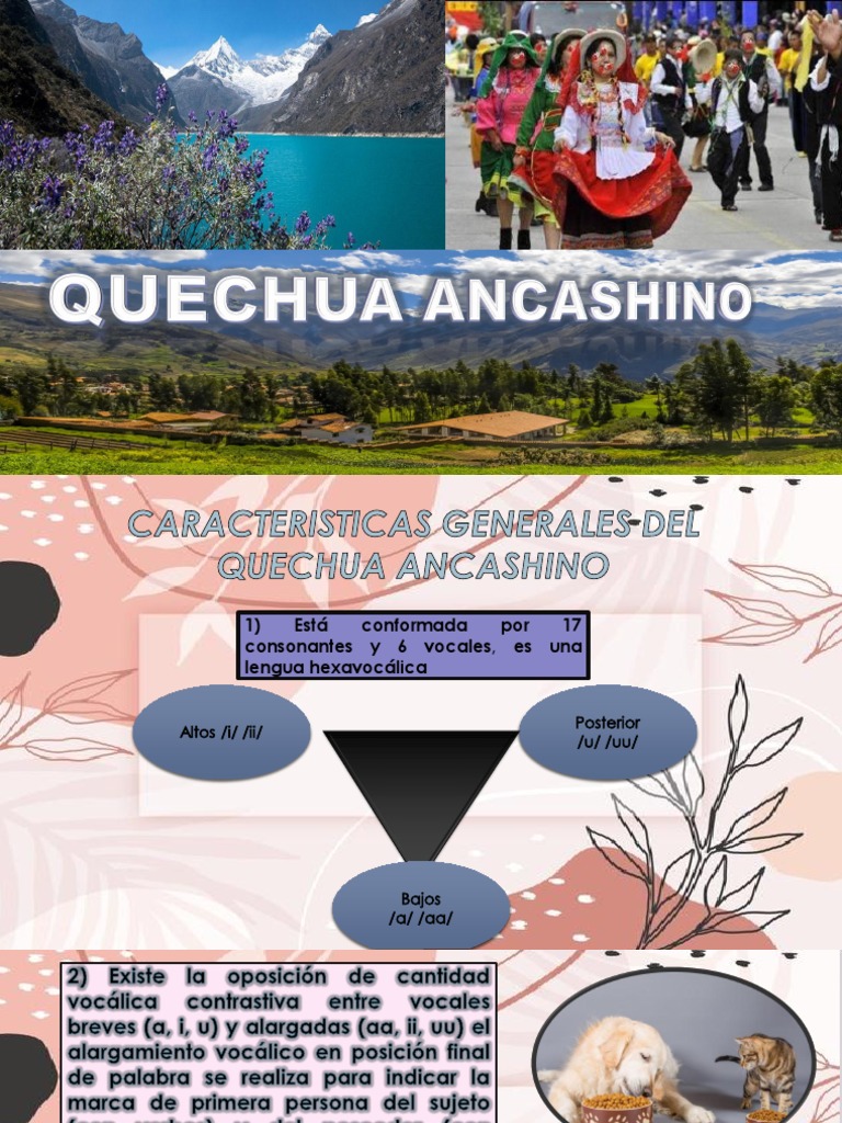 Características del Quechua Ancashino | PDF | Artes del Lenguaje y ...
