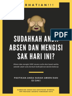 Poster Lupa Absen Dan Isi SAK