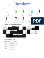 Count and Complete The Sentences.: 1. Write The Numbers in Words?