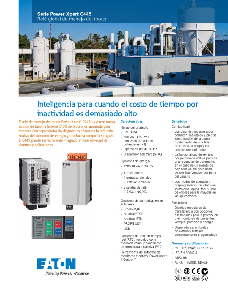 C445 Brochure | PDF | Relé | USB