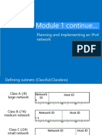 Planning IPv4 Networks