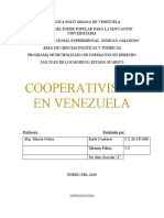 Trabajo Sobre El Cooperativismo (Proyecto)