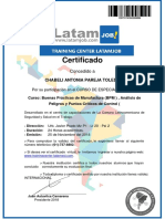 Certificado de BPM